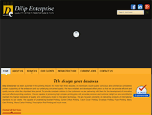 Tablet Screenshot of dilipenterprise.com